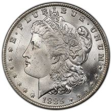 Load image into Gallery viewer, 1885-O $1 Morgan Dollar PCGS MS66 -- Outstanding Blast White Creamy Lustrous Gem