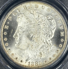 Load image into Gallery viewer, 1881-CC $1 Morgan Dollar PCGS MS65 Incredible Bright White Cartwheel Luster Gem