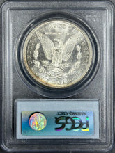 Load image into Gallery viewer, 1881-S $1 Morgan Dollar PCGS MS65 Vivid Blue, Deep Green & Bold Purple Toned Gem