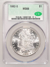 Load image into Gallery viewer, 1882-S $1 Morgan Dollar CACG MS66 -- Wonderful Blast White Gem w/ Nice Strike