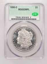 Load image into Gallery viewer, 1890-O $1 Morgan CACG MS65 DMPL - Fabulous Frosty Deep Mirror GEM Outstanding!