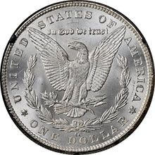 Load image into Gallery viewer, 1883-CC $1 GSA Morgan Silver Dollar NGC MS65 Green, Blue & Russet Toning BOX/COA