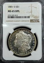 Load image into Gallery viewer, 1881-S $1 Morgan Dollar NGC MS65 DPL - Spectacular Flashy Deep Mirror Frosty Gem