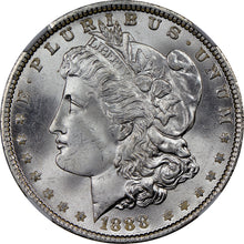 Load image into Gallery viewer, 1888-P $1 Morgan Dollar NGC MS66+ -- Incredible Blast White Frosty Lustrous Gem!