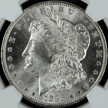 Load image into Gallery viewer, 1885-O $1 Morgan Dollar NGC MS66 -- Amazing Frosty Bright White Lustrous Gem