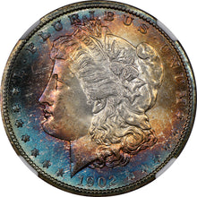 Load image into Gallery viewer, 1902-O $1 Morgan Dollar NGC MS65+ 🌟Star🌟 Magnificent Vivid Blue & Russet Toning