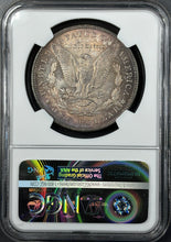 Load image into Gallery viewer, 1896-P $1 Morgan Dollar NGC MS65 - Incredible Sea Green, Russet & Blue Toned Gem