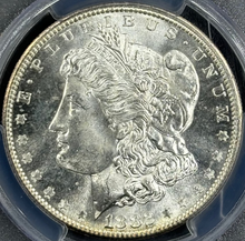 Load image into Gallery viewer, 1882-S $1 Morgan Dollar PCGS MS65 -- Stunning Flashy Blast White Lustrous Gem