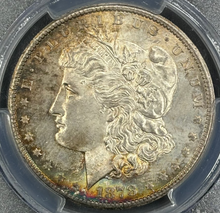 Load image into Gallery viewer, 1878-S $1 Morgan Dollar PCGS MS65 - Excellent Colorful Toning with Strong Strike