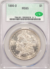 Load image into Gallery viewer, 1890-O $1 Morgan Dollar CACG MS65 - Spectacular Cartwheel Luster Blast White Gem