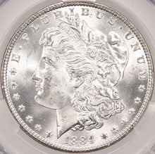 Load image into Gallery viewer, 1884-P $1 Morgan Dollar CACG MS65 White w/ Subtle Golden Rev. Peripheral Toning