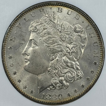 Load image into Gallery viewer, 1880-P $1 Morgan Dollar NGC MS65 -- Lustrous Great Strike w/ Golden Reverse