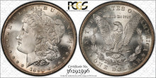 Load image into Gallery viewer, 1890-S $1 Morgan PCGS MS65 Phenomenal Flashy Blast White Frosty Gem Clean Cheek!