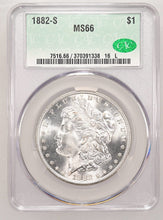 Load image into Gallery viewer, 1882-S $1 Morgan CACG MS66 -- Flashy Bright White Lustrous Gem - Strong Strike