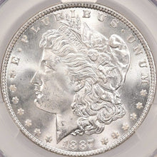 Load image into Gallery viewer, 1887-P $1 Morgan Dollar CACG MS65 -- Remarkable Blast White Gem w/ Nice Strike!