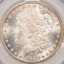 Load image into Gallery viewer, 1880-CC $1 Morgan Dollar CACG MS66 Amazing White Gem w/ Golden Peripheral Toning