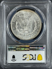 Load image into Gallery viewer, 1882-CC $1 Morgan PCGS MS65+ CAC -- Extraordinary Blue, green & Russet Toned Gem