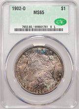 Load image into Gallery viewer, 1902-O $1 Morgan Dollar CACG MS65 -- Wonderful Russet, Orange & Blue Toned Gem