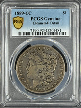 Load image into Gallery viewer, 1889-CC $1 Morgan Dollar PCGS Fine Detail -- Key Date! Very Nice Coin