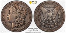 Load image into Gallery viewer, 1889-CC $1 Morgan Dollar PCGS Fine Detail -- Key Date! Very Nice Coin