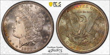 Load image into Gallery viewer, 1882-S $1 Morgan Dollar PCGS MS67 Vivid Blue, Green, Yellow & Russet Rev. Toning