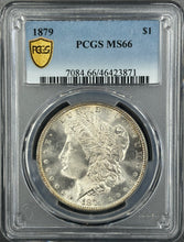 Load image into Gallery viewer, 1879-P $1 Morgan Dollar PCGS MS66 -- Lustrous Full Strike Tough Coin