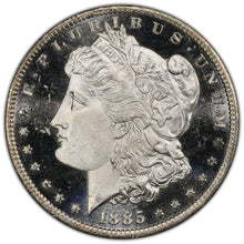 Load image into Gallery viewer, 1885-CC $1 Morgan Dollar PCGS MS65 DMPL Phenomenal Frosty Cameo Deep Mirror Gem