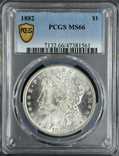 Load image into Gallery viewer, 1882-P $1 Morgan PCGS MS66 -- Remarkable Blast White Frosty Gem w/ Great Strike!