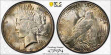 Load image into Gallery viewer, 1928-S $1 Peace Dollar PCGS MS64 -- Lustrous w/ Minor Gold Peripheral Toning