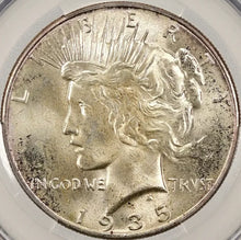 Load image into Gallery viewer, 1935-P $1 Peace Dollar CACG MS66 -- Incredibly Lustrous Gem w/ Subtle Toning