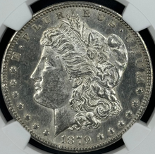 Load image into Gallery viewer, 1879-S $1 Morgan Reverse Of 1878 NGC MS60 Flashy & Strong Strike Rare Variety