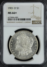 Load image into Gallery viewer, 1901-O $1 Morgan Dollar NGC MS66+ -- Outstanding Frosty Blast White Lustrous Gem