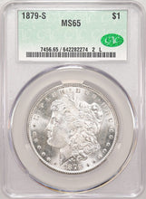 Load image into Gallery viewer, 1879-S $1 Morgan Dollar CACG MS65 -- Blast White Frosty Gem w/ Great Strike