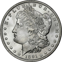 Load image into Gallery viewer, 1891-O $1 Morgan Dollar NGC MS65 Star ๐ Fantastic Bright White Flashy Gem Wow!