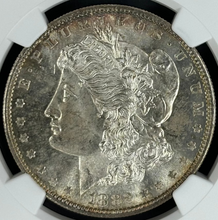 Load image into Gallery viewer, 1882-S $1 Morgan Dollar NGC MS65 Lustrous Flashy Gem w/ Subtle Peripheral Toning