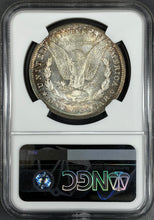 Load image into Gallery viewer, 1884-O $1 Morgan NGC MS65 -- Lustrous Gem w/ Gold & Sea Green Peripheral Toning