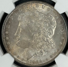 Load image into Gallery viewer, 1889-P $1 Morgan Dollar NGC MS65 -- Wonderful Bright Gem w/ Light Golden Toning