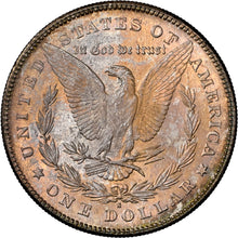 Load image into Gallery viewer, 1878-S $1 Morgan Silver Dollar NGC MS66 Vivid Reds and Glowing Blues Fabulous Coin