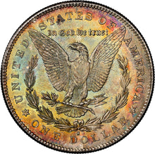 Load image into Gallery viewer, 1878-S $1 Morgan Dollar NGC MS64 Spectacular Colorful Dual Sided Toner