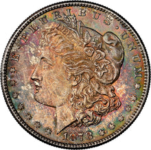 Load image into Gallery viewer, 1878-S $1 Morgan Dollar NGC MS64 Spectacular Colorful Dual Sided Toner