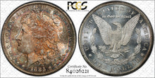 Load image into Gallery viewer, 1885-CC $1 Morgan Dollar PCGS MS66 -- Beautiful Russet & Sea Green Toned Gem
