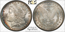 Load image into Gallery viewer, 1878-S $1 Morgan Dollar PCGS MS65 -- Nice Deep Blue & Orange Peripheral Toning