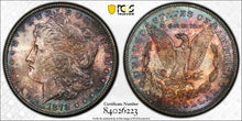 Load image into Gallery viewer, 1878-S $1 Morgan Dollar PCGS MS65 -- Beautiful Green, Blue and Russet Toning