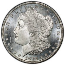 Load image into Gallery viewer, 1879-S $1 Morgan Dollar PCGS MS66 -- Bright White Frosty Gem With Clean Cheek