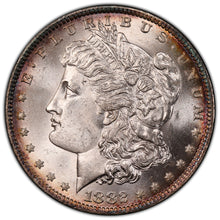 Load image into Gallery viewer, 1882-O $1 Morgan Dollar PCGS MS65 Incredible White Gem w/Light Peripheral Toning