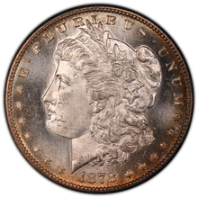 Load image into Gallery viewer, 1878-S $1 Morgan Dollar PCGS MS65 -- Spectacular Lustrous Peripheral Toning Gem
