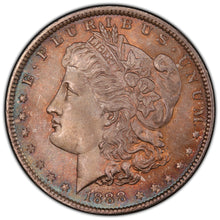 Load image into Gallery viewer, 1888-P $1 Morgan Dollar PCGS MS66 -- Spectacular Sea Green, Gold & Russet Toning