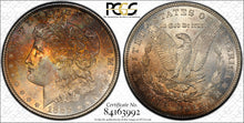 Load image into Gallery viewer, 1885-P $1 Morgan Dollar PCGS MS65 Amazing Bright Orange, Russet & Gold Toned Gem