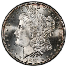 Load image into Gallery viewer, 1881-S $1 Morgan Dollar PCGS MS65+ CAC Excellent Frosty White Gem w/ Nice Strike
