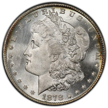 Load image into Gallery viewer, 1878-S $1 Morgan Dollar PCGS MS65 Blast White GEM With Golden Peripherals
